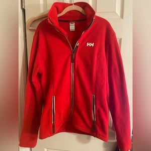 Helly Hansen red fleece jacket. Size M.